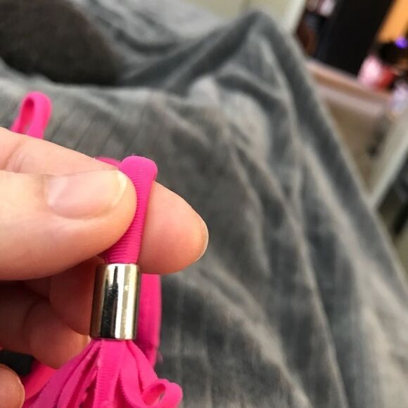 BP Nordstrom Bohemian Tassel Bikini Bottom Hot Pink S - Picture 5 of 11